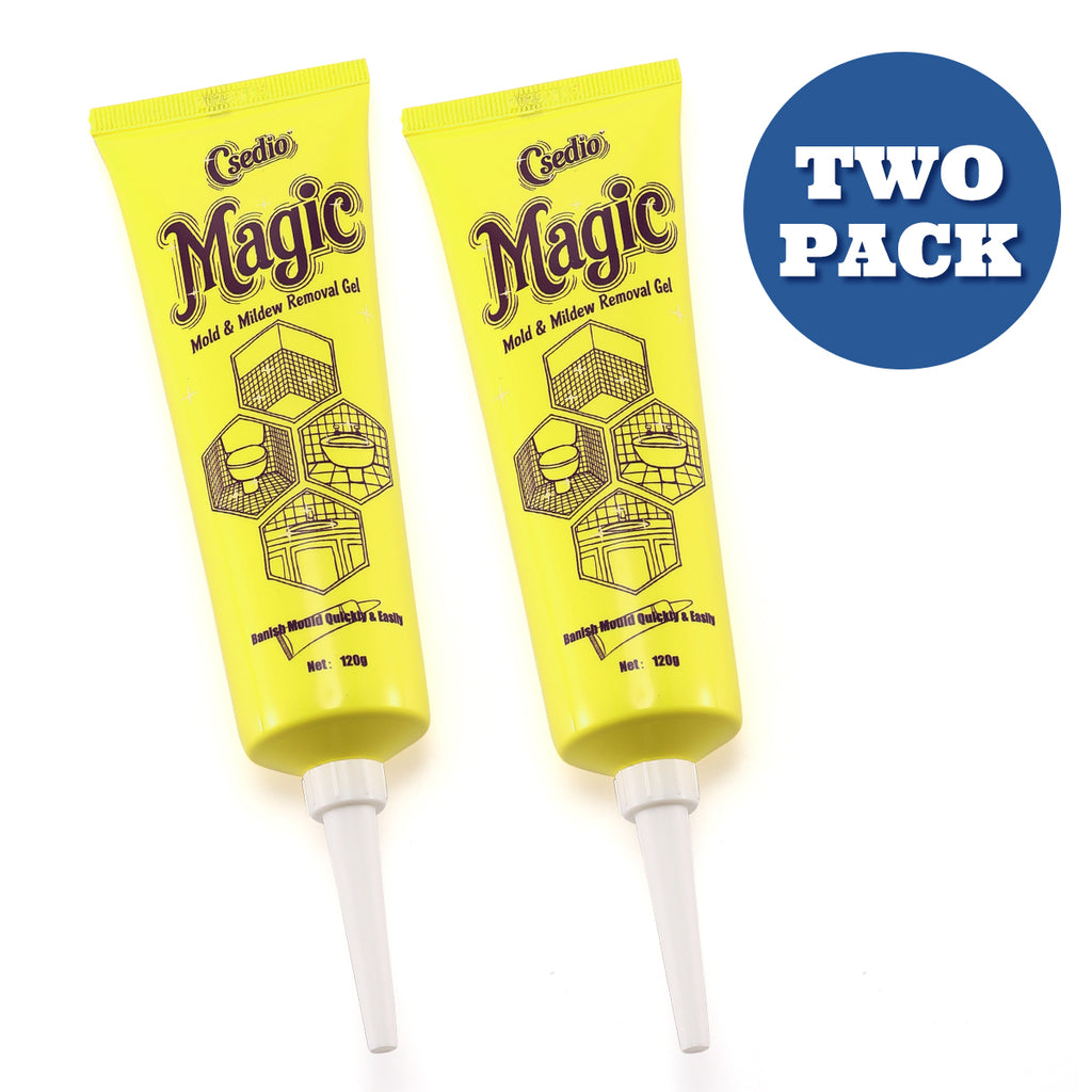 Powerful Mold Remover Gel Mildew Cleaner Stain Remover for Bathroom Kitchen Tile Grout Washing Machine Rubber Seal Wall Tiles Household Safe Non-Toxic Fast Acting